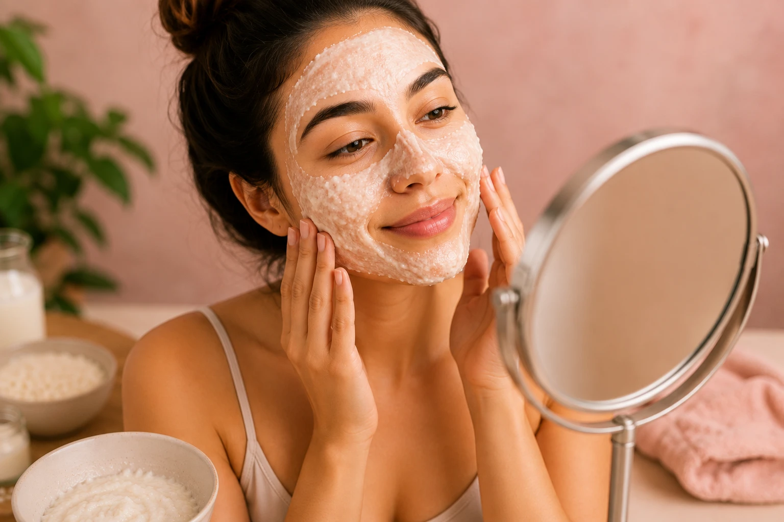 Máscara Facial de Arroz